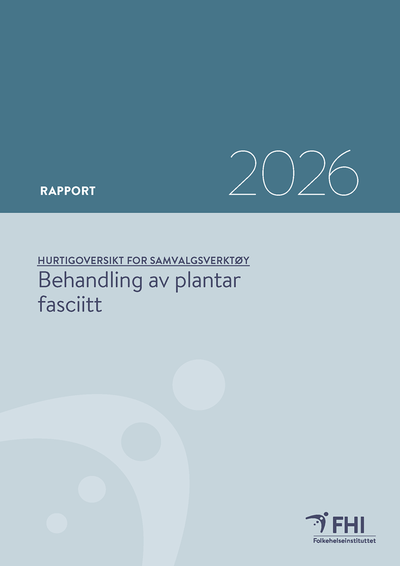 Rapportens forside. Bilde