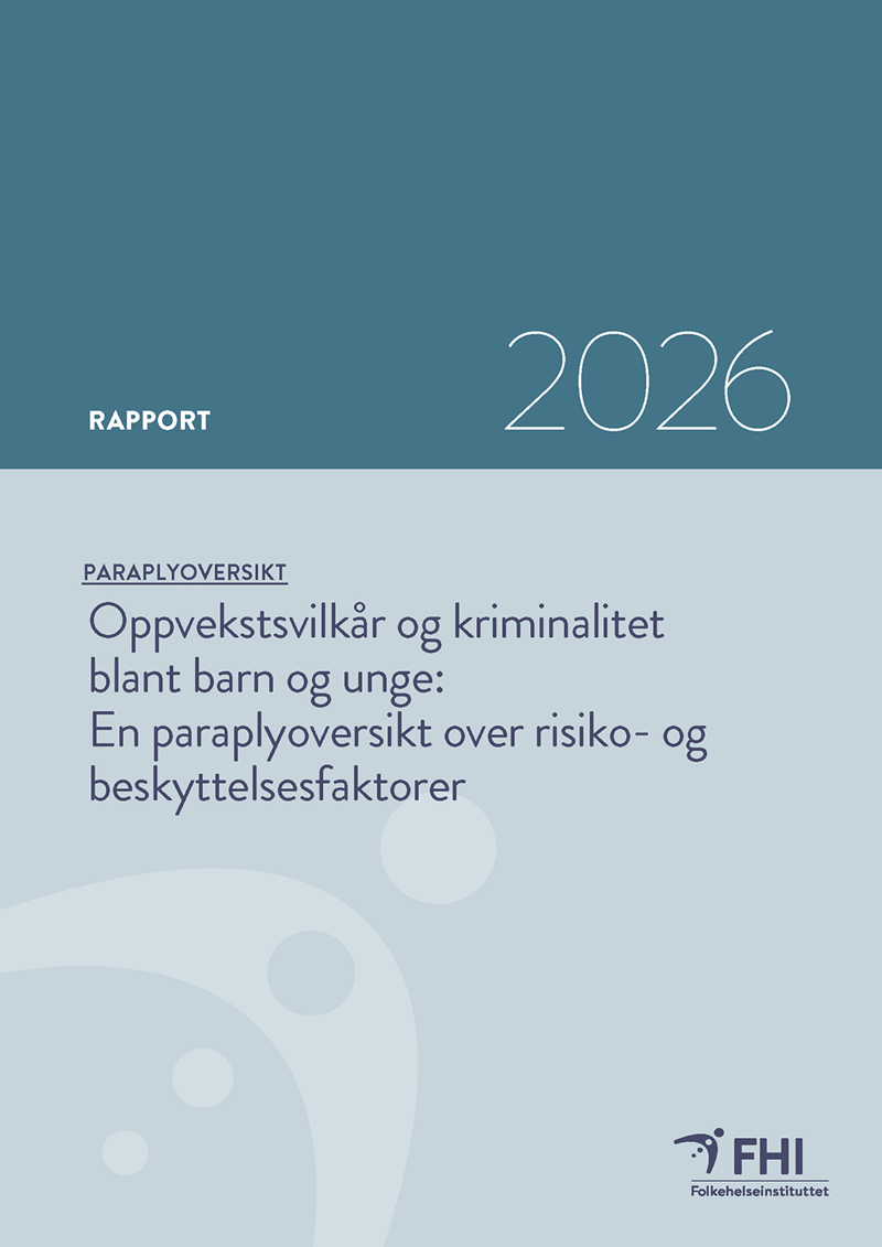 Rapportens forside. Bilde