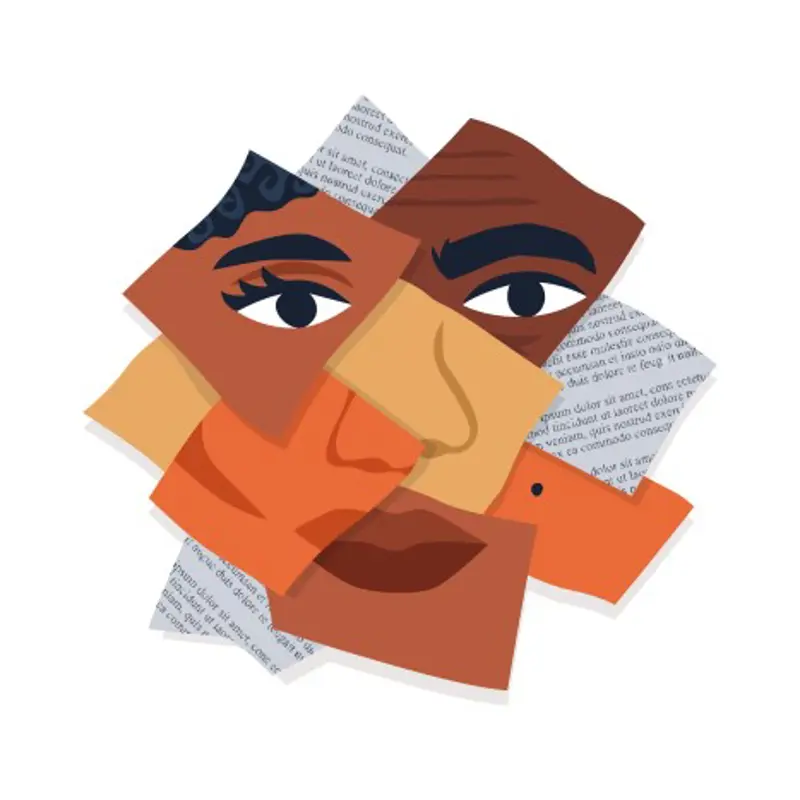 ansikter i ulike farger