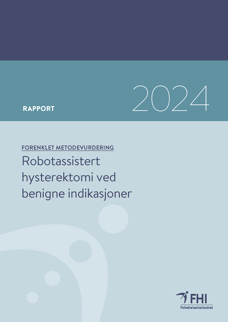 Rapportens forside. Bilde.