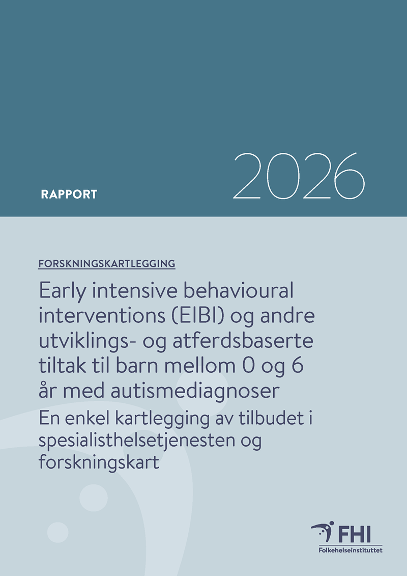 Rapportens forside. Bilde.