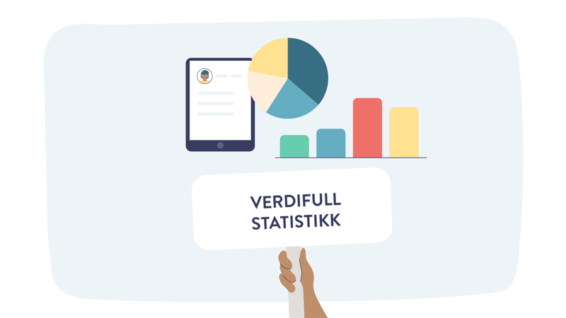 Bilde av grafer som illustrerer verdifull statistikk.