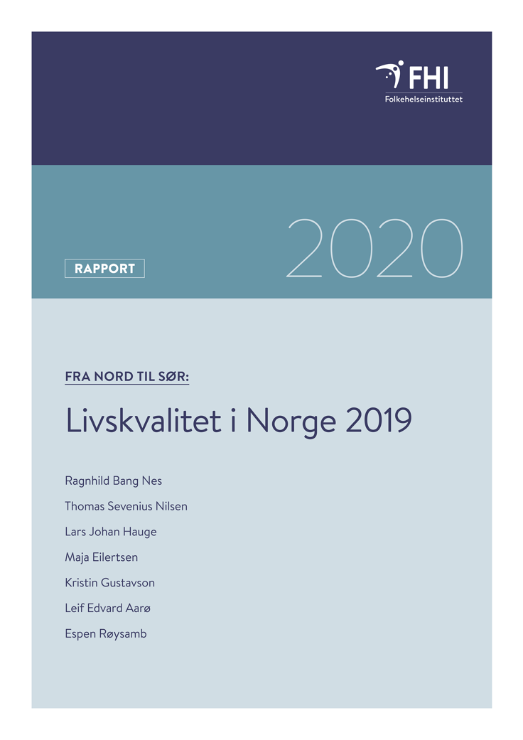 Forside rapport Livskvalitet i Norge