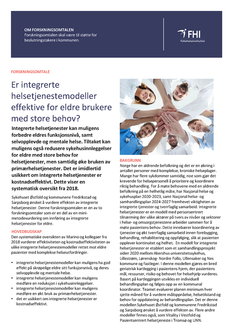 Forside av pdf av forskningsomtalen. Tekst og bilde. Bilde.