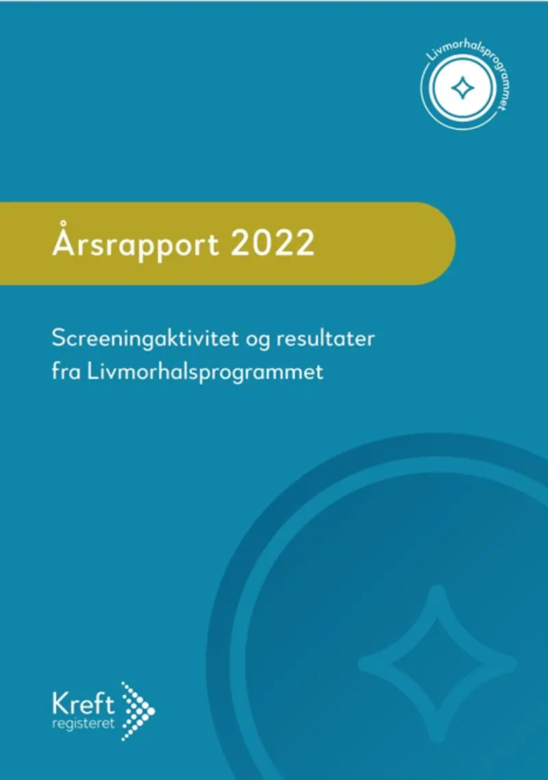 Bilde av årsrapport 2022 for livmorhalsprgrammet