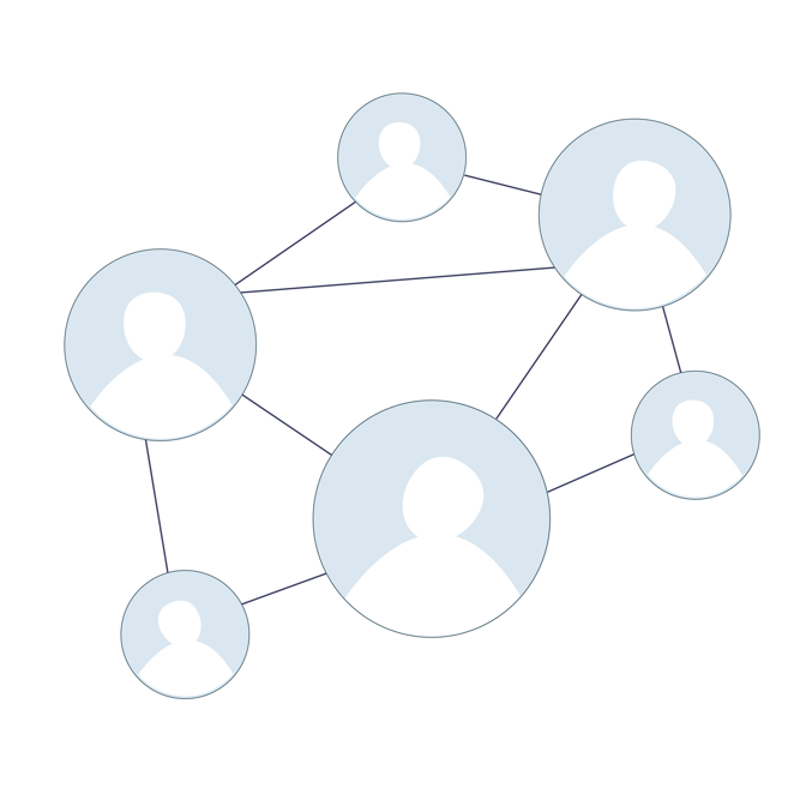 illustrasjon over teammedlemmer som samarbeider