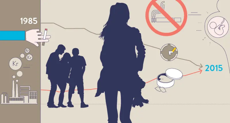 illustrasjon røyking og snus