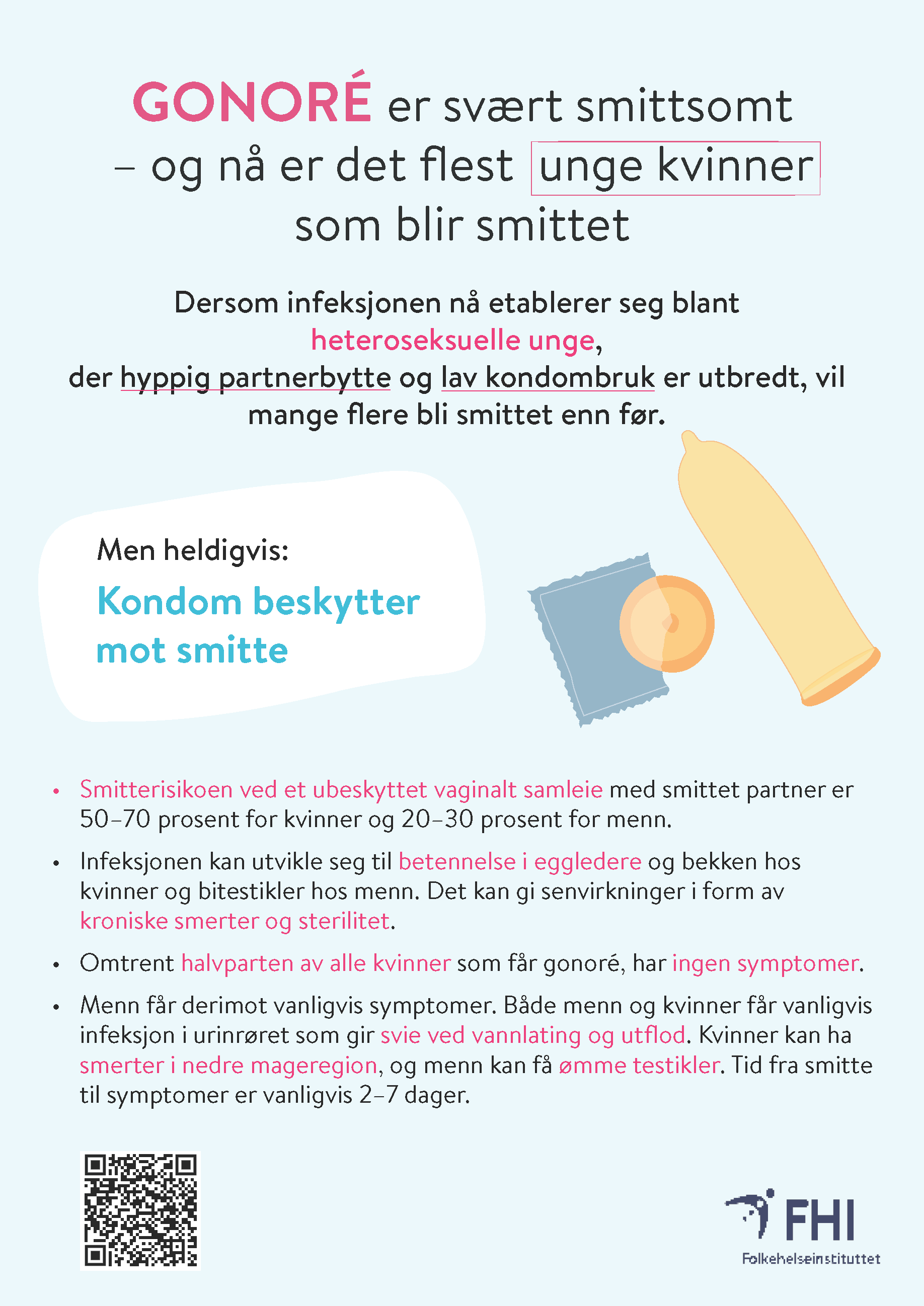 Informasjonsmateriell om gonoré FHI