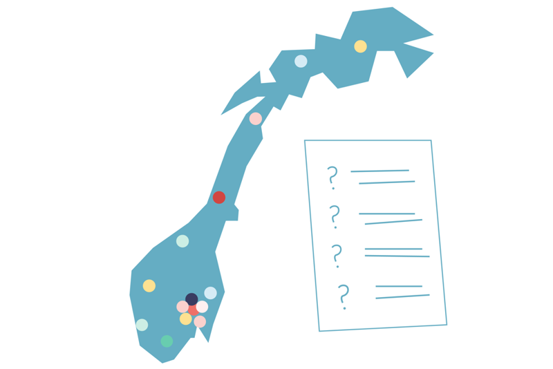 illustrasjon kart og skjema