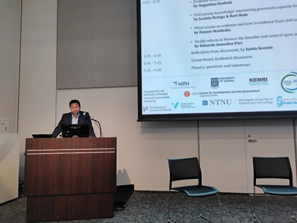 Moderator Unni Gopinathan. Picture