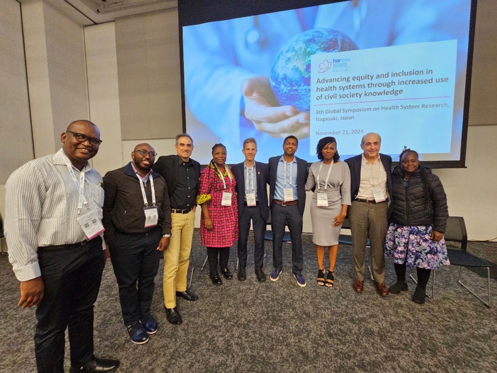 The presenters gathered. Picture.