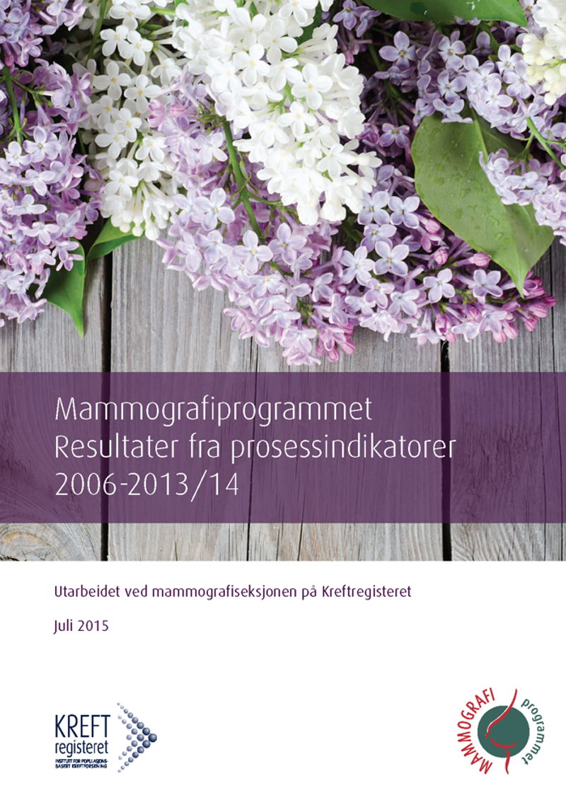 forside Mammografiprogrammet Resultater fra prosessindikatorer 2006-2013/14