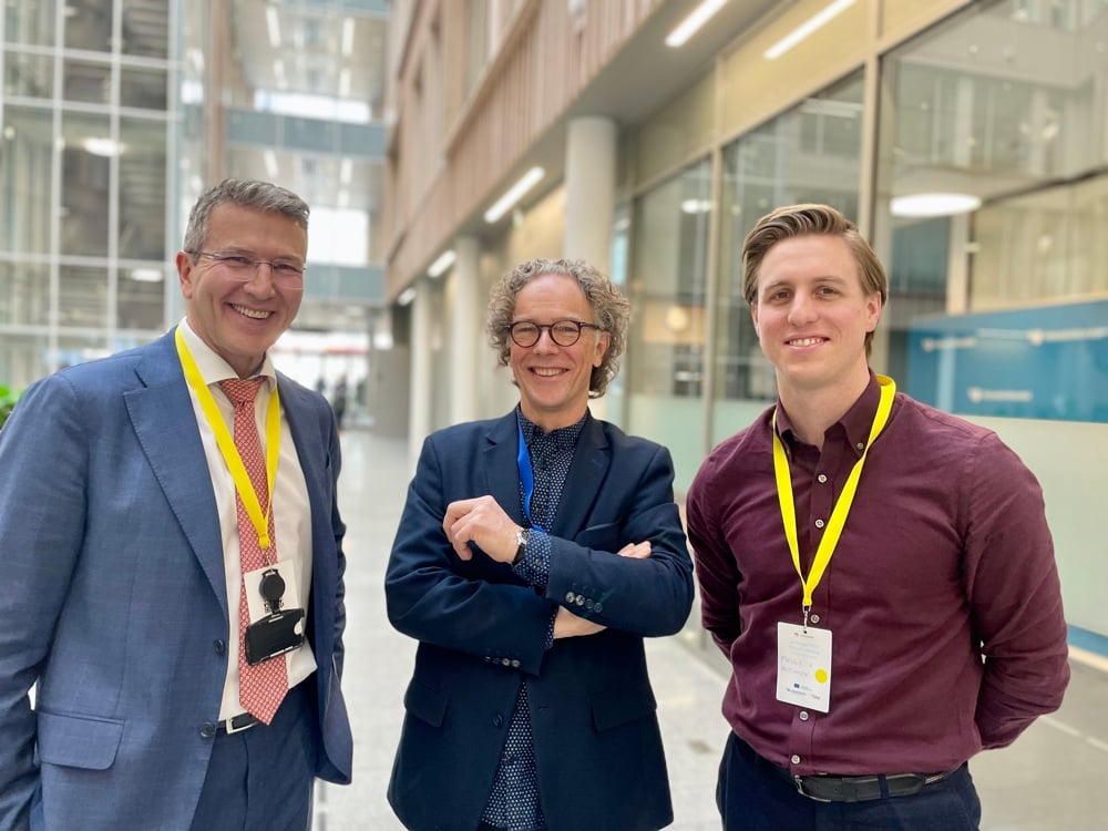 Foto av Arve Paulsen, Knut-Inge Klepp og Fredrik Aaeng Kristiansen