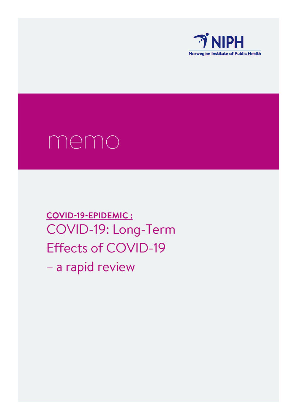 Forside omslag notat covid-19 long term effects ENG.jpg