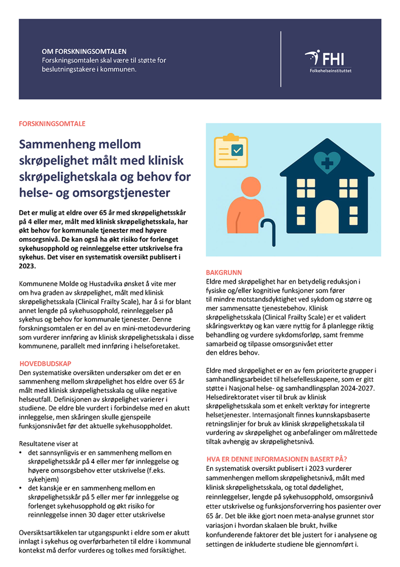 Omtalens pdf-forside. Bilde.