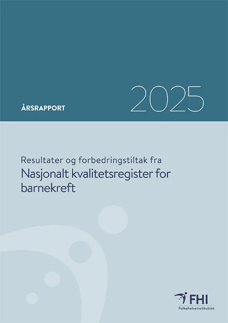 Forside rapport Barnekreft 2025