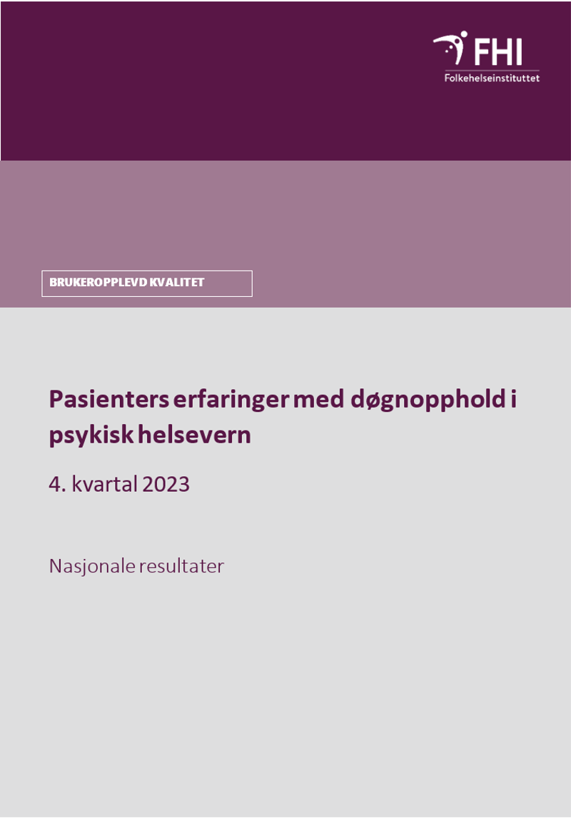 Nasjonale resultater PHV 4. kvartal 2023