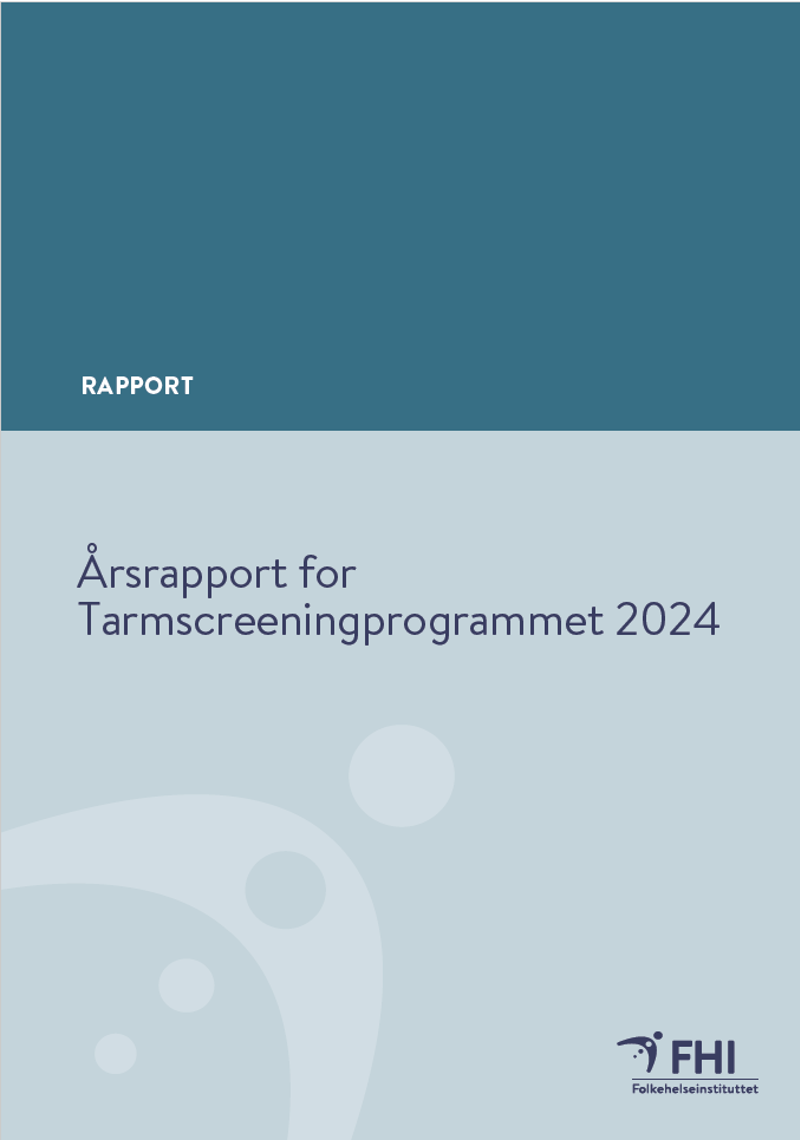 Forside av årsrapport Tarmscreeningprogrammet 2024