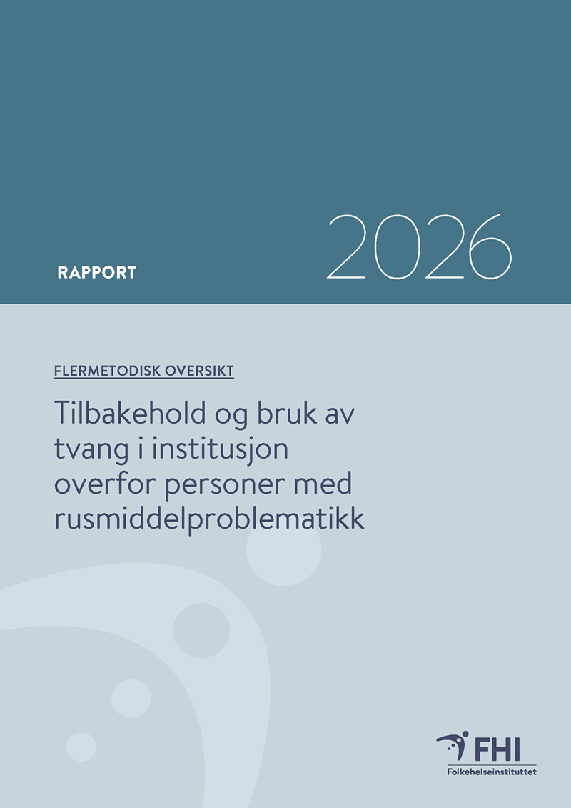 Rapportens forside. Bilde