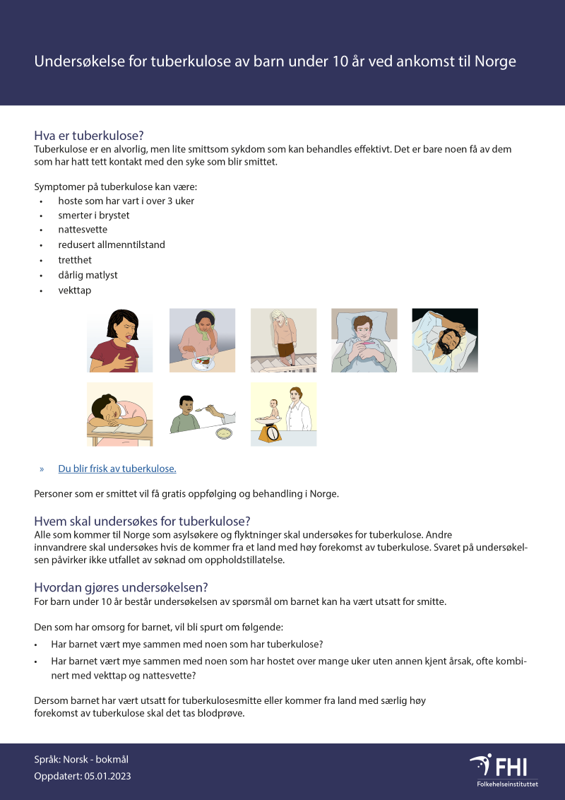 illustrasjonsbilde av informasjonsarket