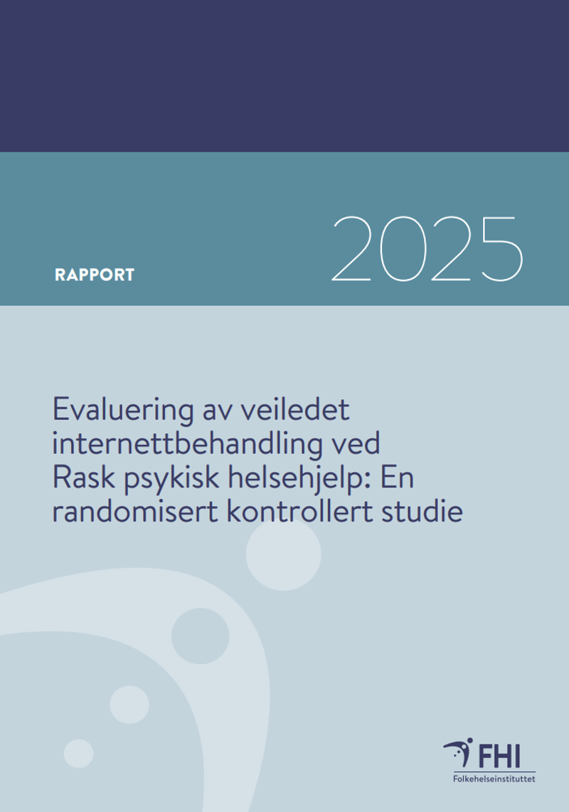 Forside rapport om rask psykisk helsehjelp