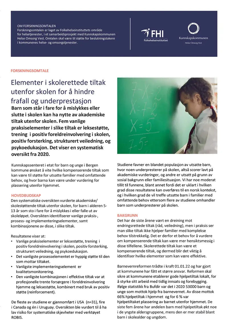 Forside av pdf med samme tekst som artikkelen