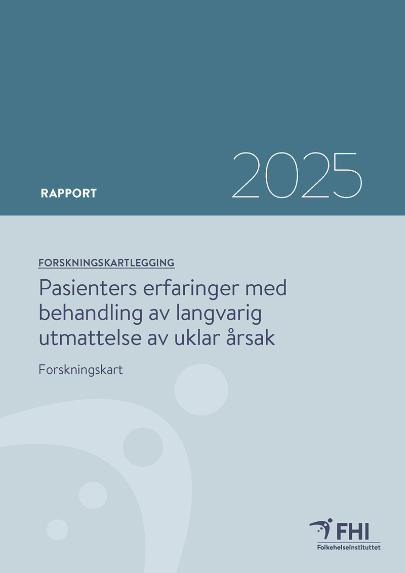 Rapportens forside. Bilde.