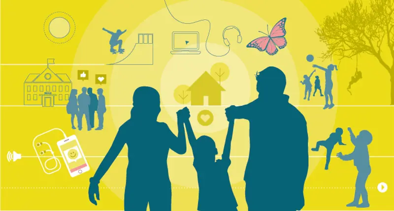 illustrasjon oppvekst