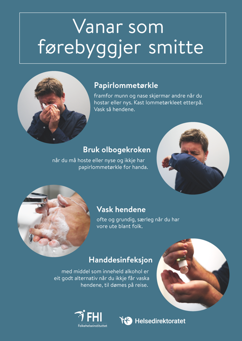 bilde av plakat hsmittehygiene