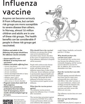 Thumbnail of influenza vaccine brochure
