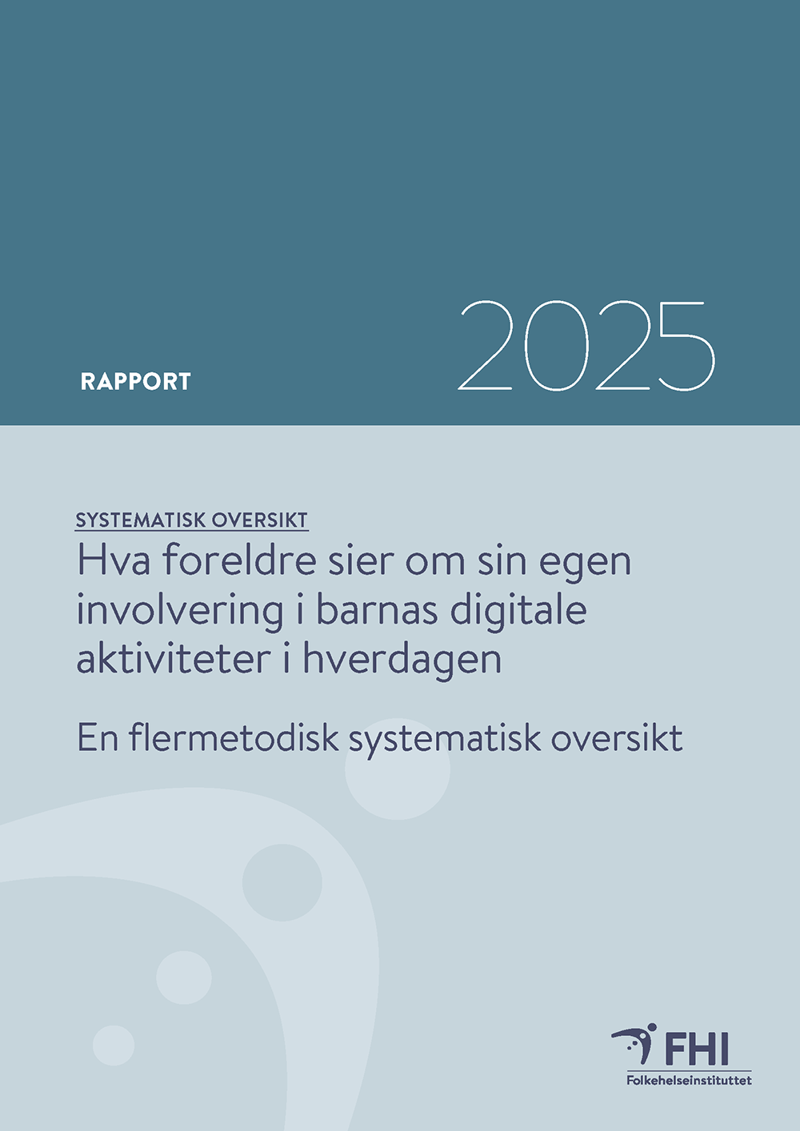 Rapportens forside. Bilde.