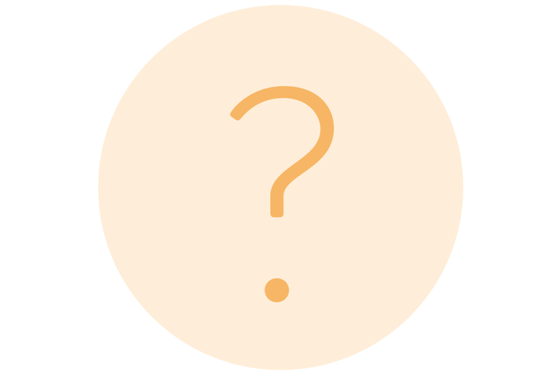 Et spørsmålstegn med gul bakgrunn