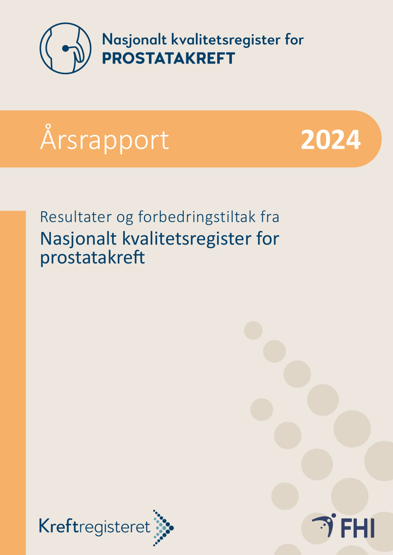 forside årsrapport for prostatakreft 2024