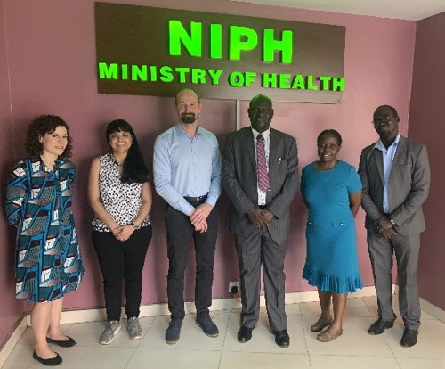 NIPH and Makerere visit UNIPH offices, February 2023