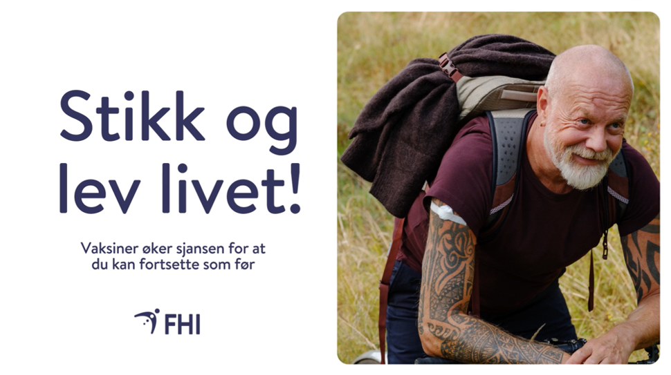 bilde av video om vaksiner til voksne "Stikk og lev livet!"