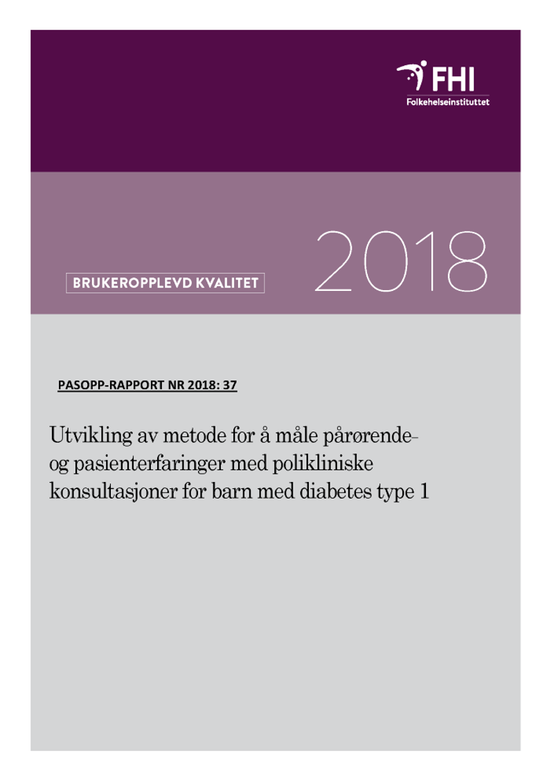 Forside_Utvikling av metode for å måle pårørende- og pasienterfariner.png