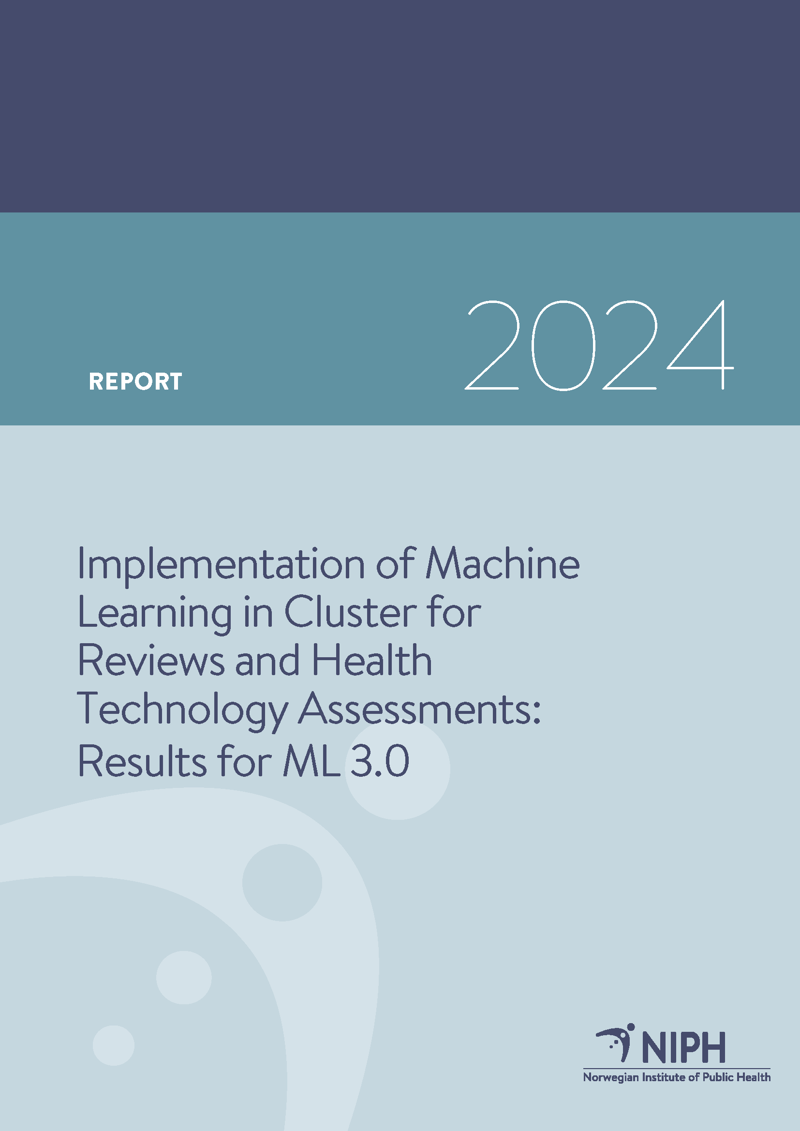 Front page of the report. Picture