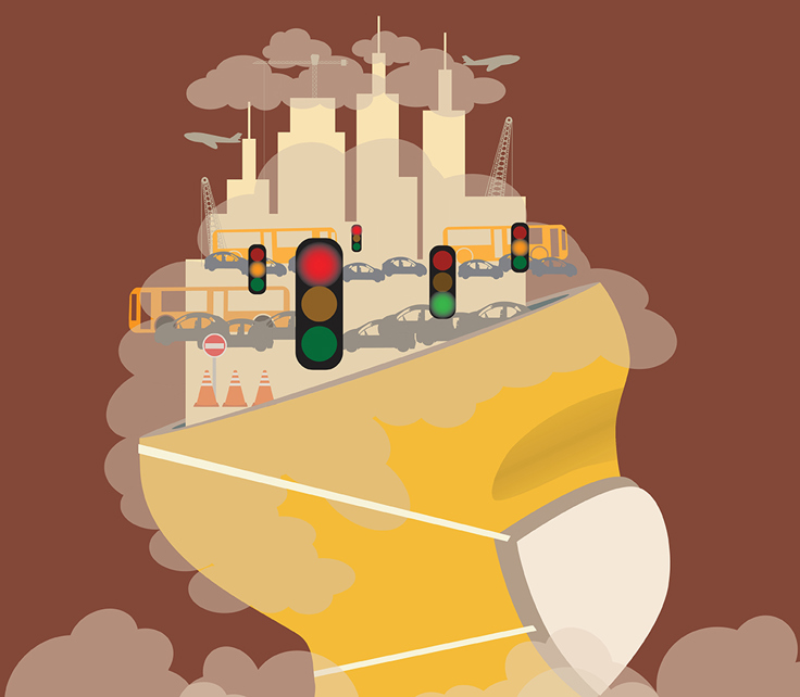 Illustration of pollution