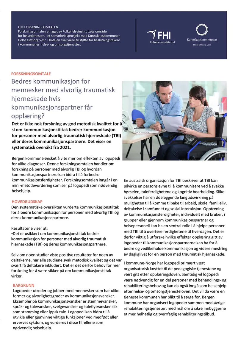 Faksimile av forsiden til forskningsomtalen