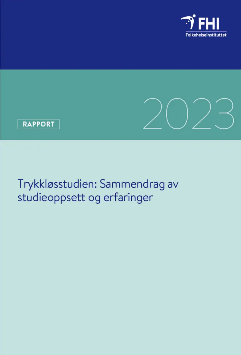 trykkløsstudien rapportforside