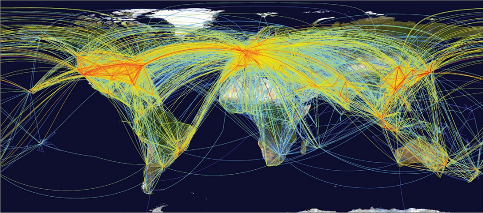 Illustration of Global aviation network