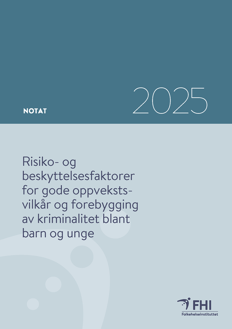 Rapportens forside. Bilde