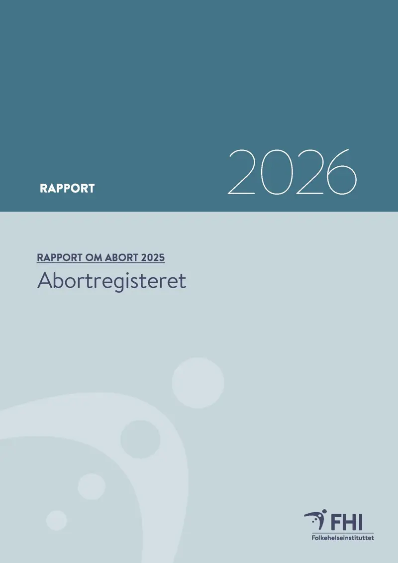 Kopi av forsiden på rapporten med tittelen rapport om abort