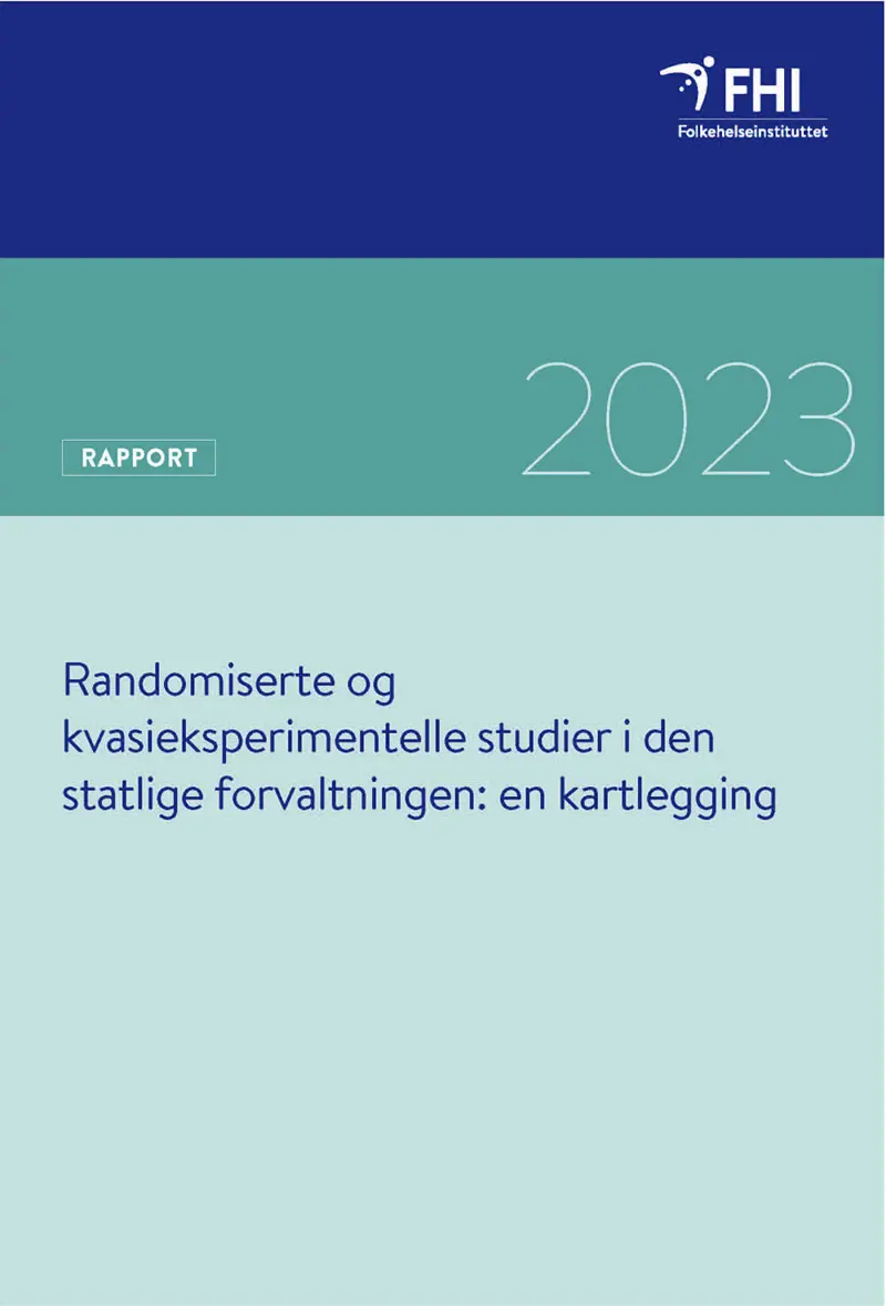 Forsiden på rapporten