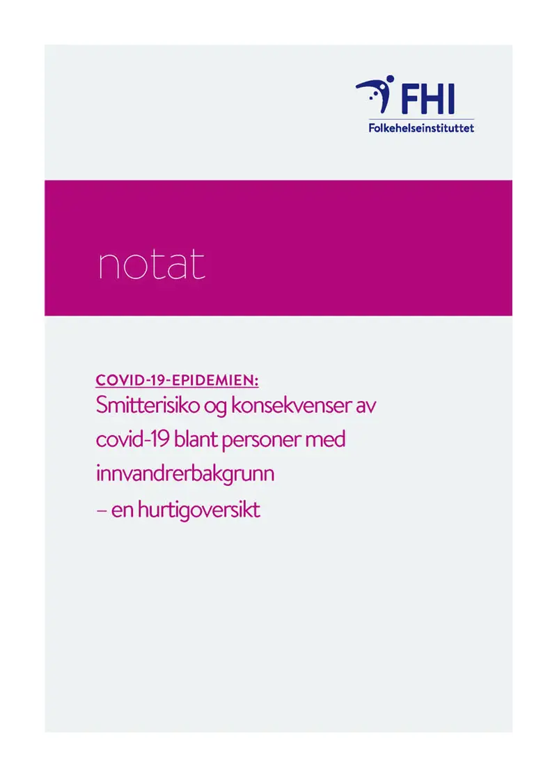 NOTAT Forside smitterisiko innvandrere KD.jpg