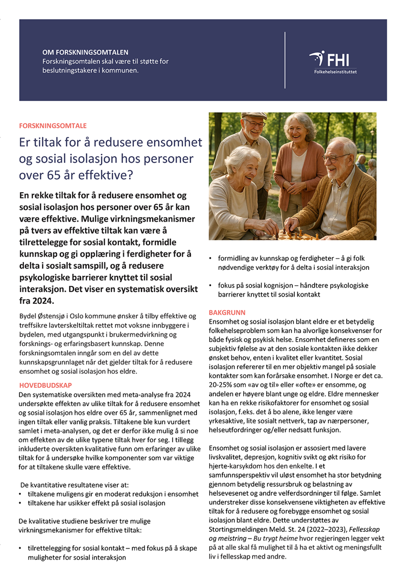 Omtalens forside. Bilde.