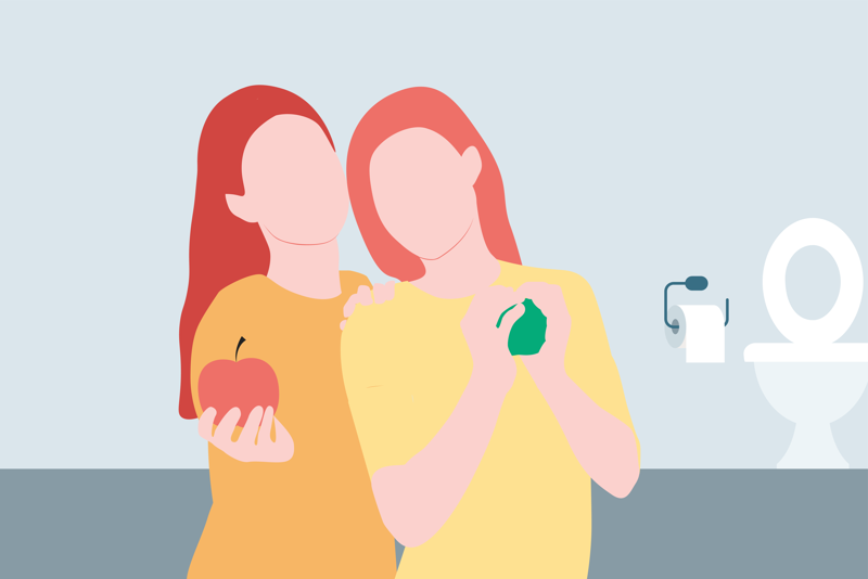 illustrasjon tvillinger