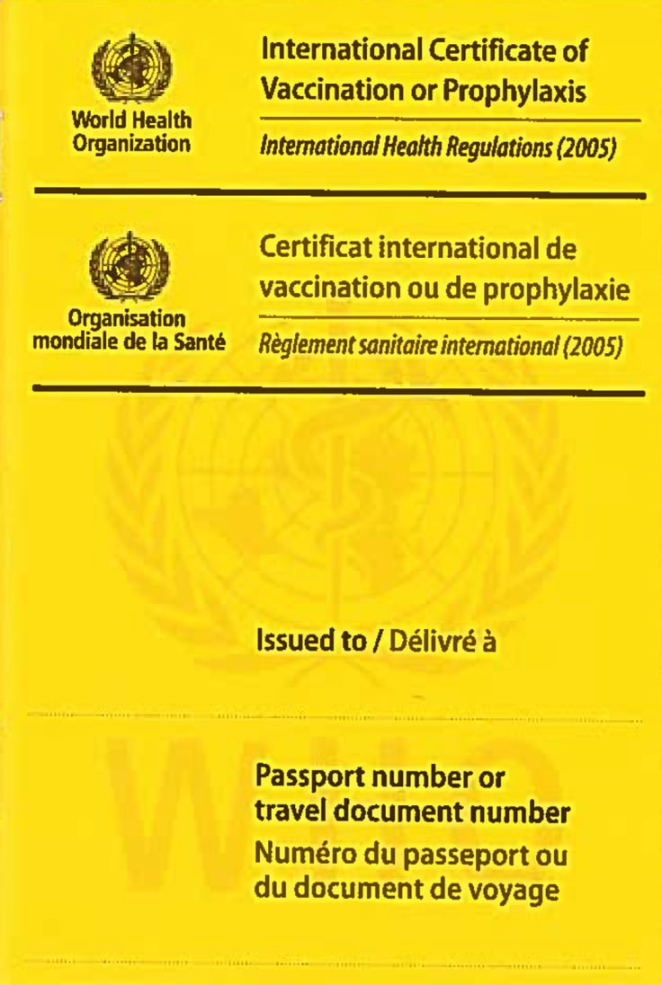 Internasjonalt vaksinasjonssertifikat (WHO) 