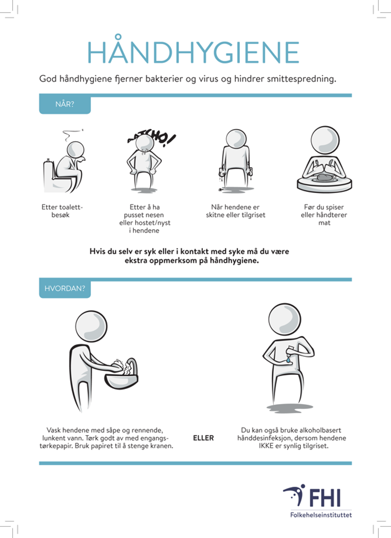 bilde av håndhygiene-plakat