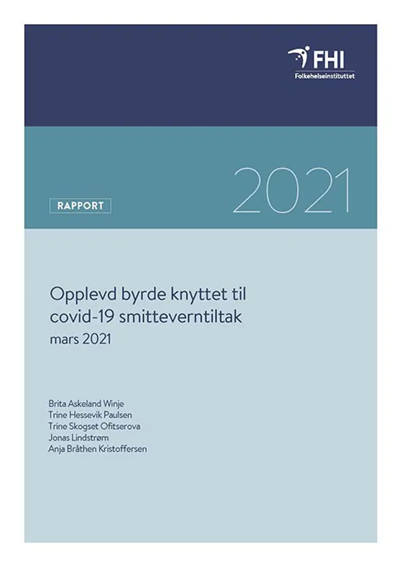 forside_Opplevd byrde knyttet til covid-19 smitteverntiltak mars 2021.jpg